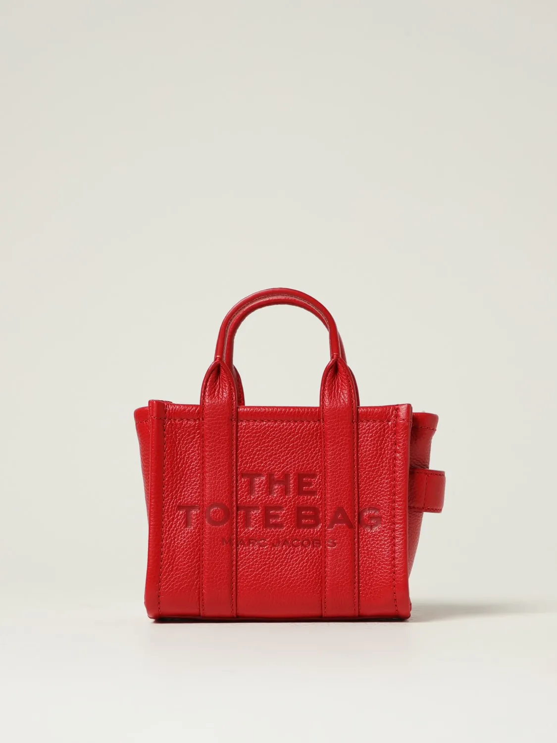 Borsa The Leather Small Tote Bag Marc Jacobs in pelle a grana