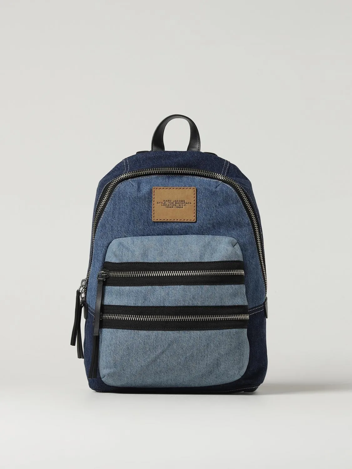 Zaino The Large Denim Marc Jacobs in denim di cotone