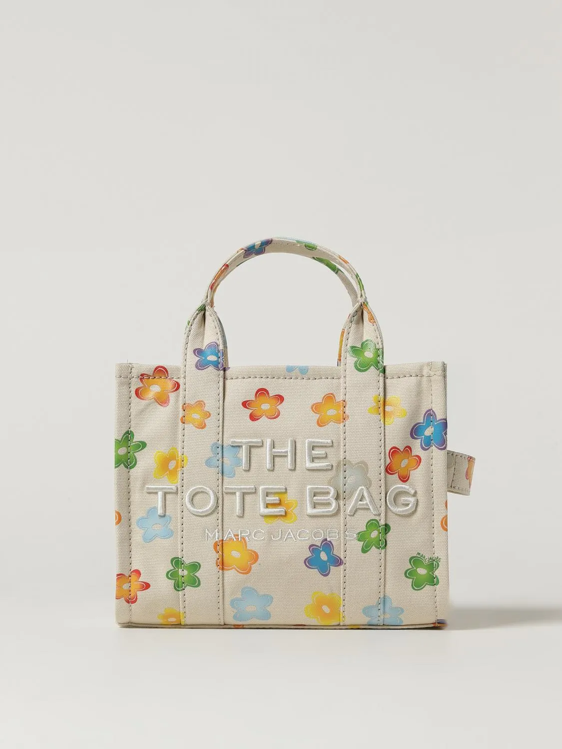 Borsa The Tote Bag in cotone floreale Marc Jacobs