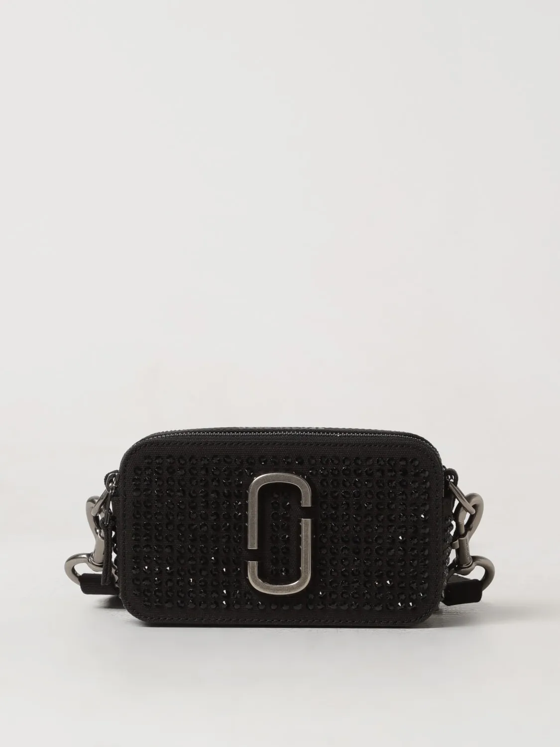 Borsa The Snapshot Marc Jacobs in canvas con strass