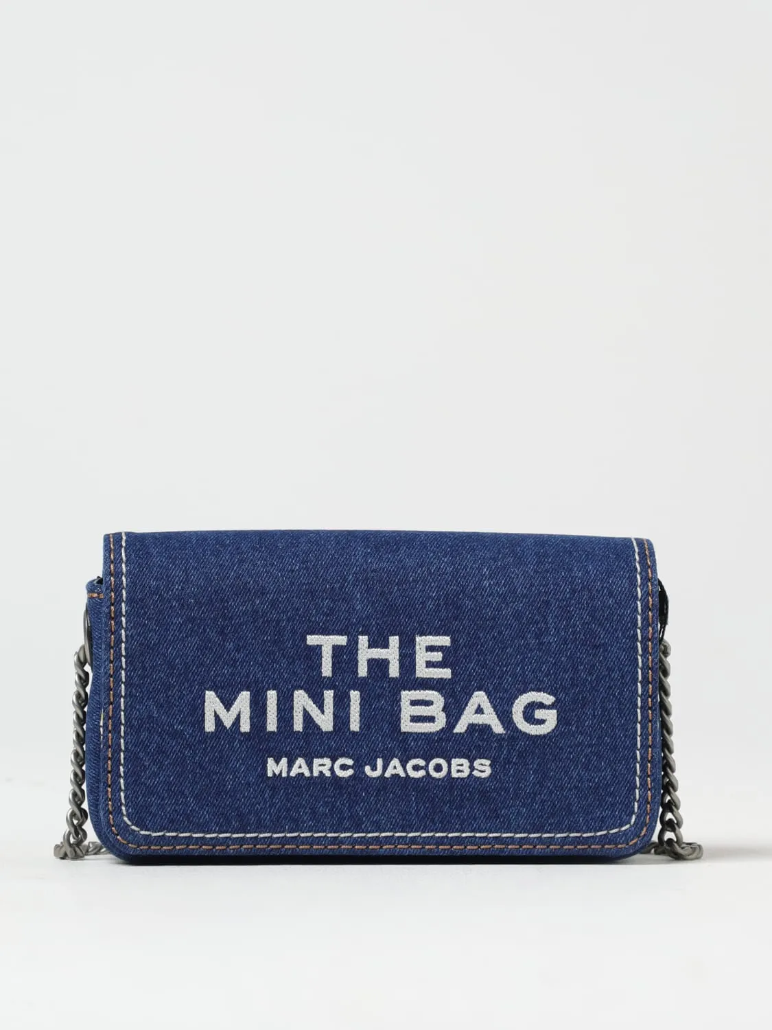 Borsa The Mini Bag Marc Jacobs in denim