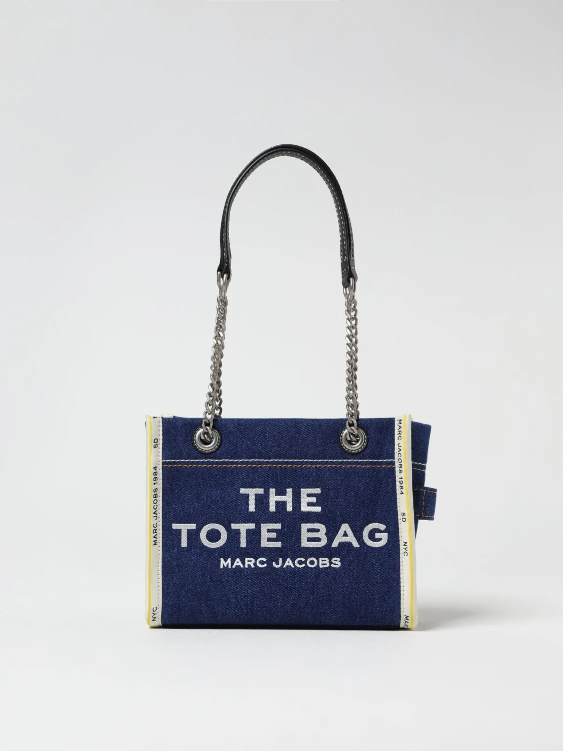 Borsa The Tote Bag Small Marc Jacobs in denim di cotone