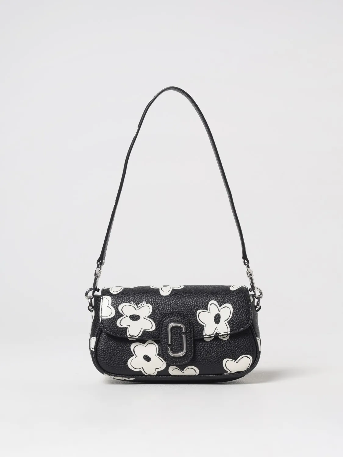 Borsa a spalla The Daisy Clover Marc Jacobs in pelle a grana con stampa floreale