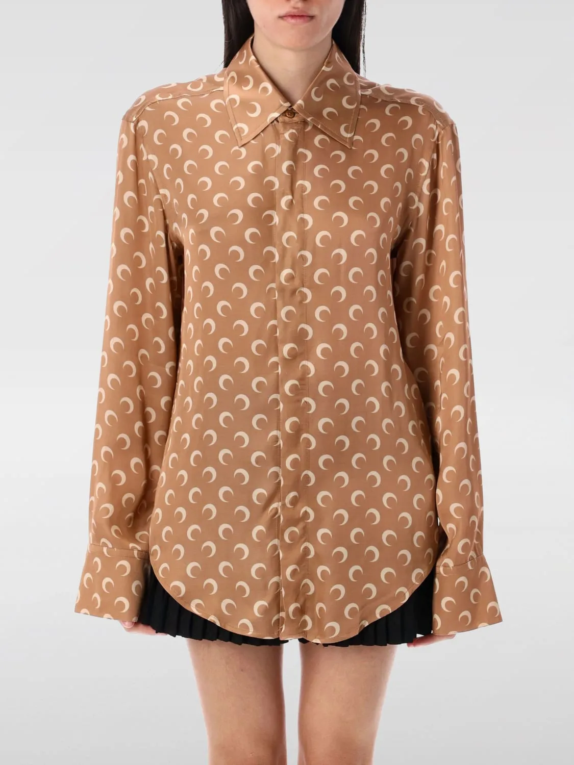 Camicia Marine Serre in raso stampato