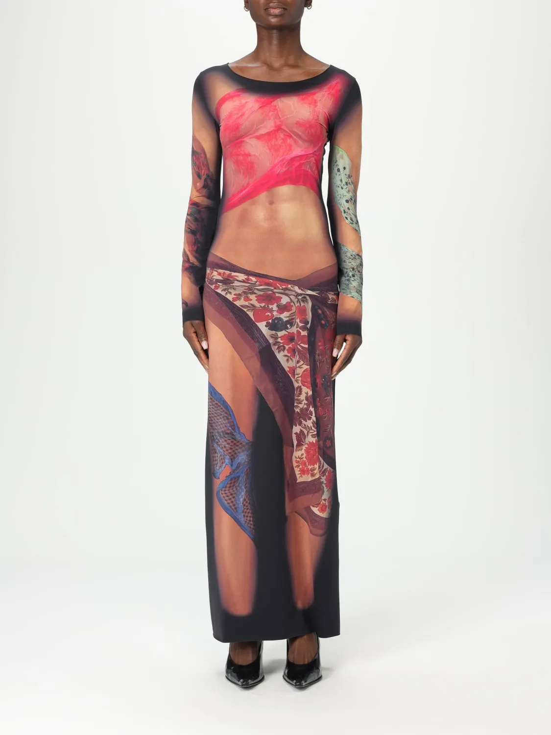 Abito Marine Serre in jersey con stampa grafica