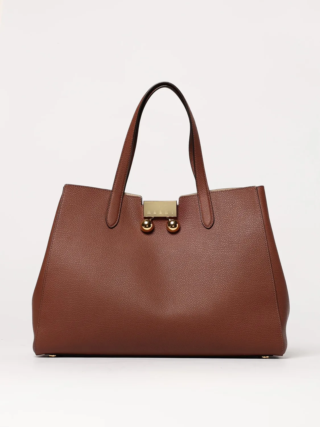 Borsa a spalla Trunkaroo Marni in pelle a grana