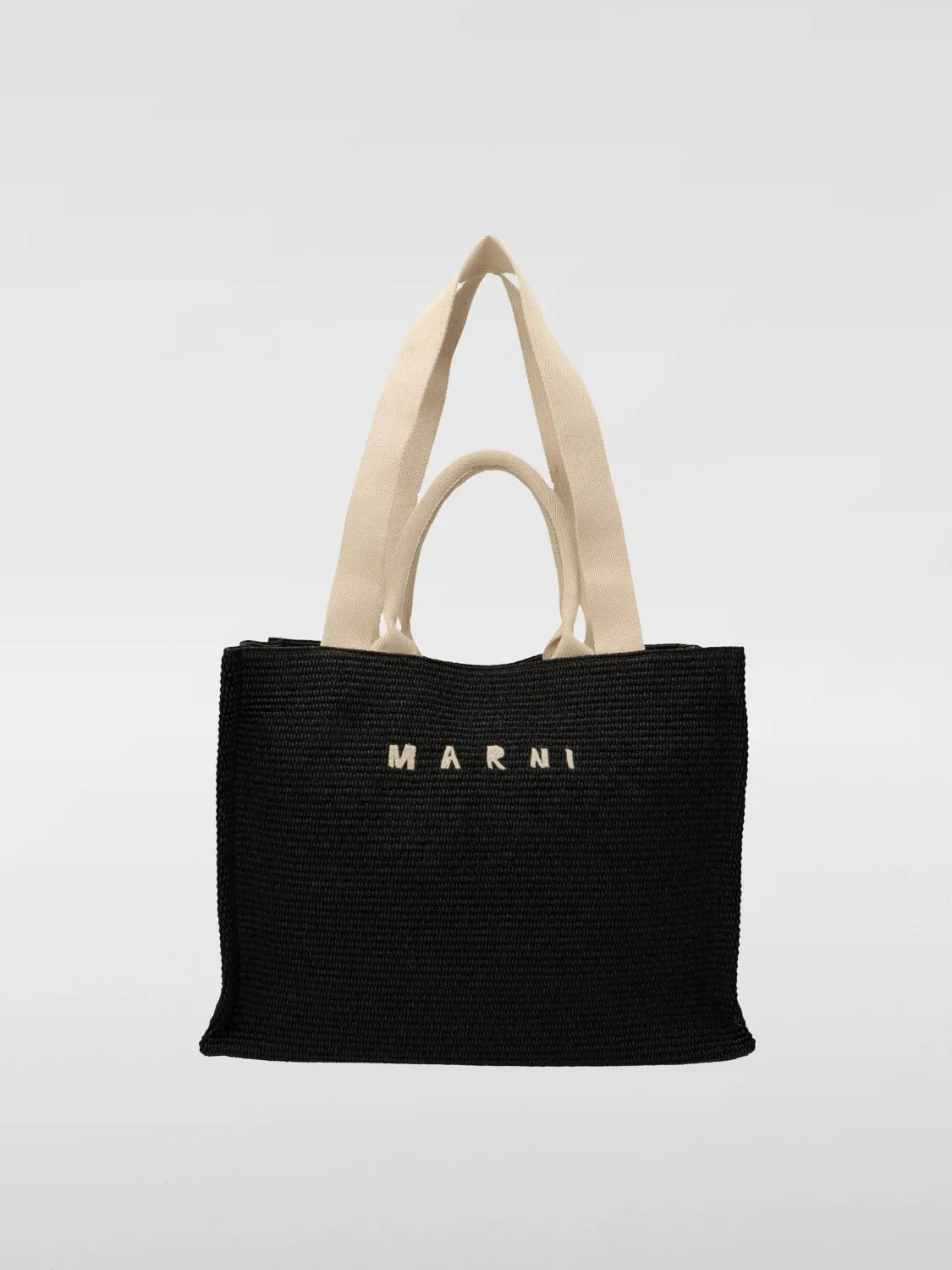 Borsa Marni in rafia intrecciata