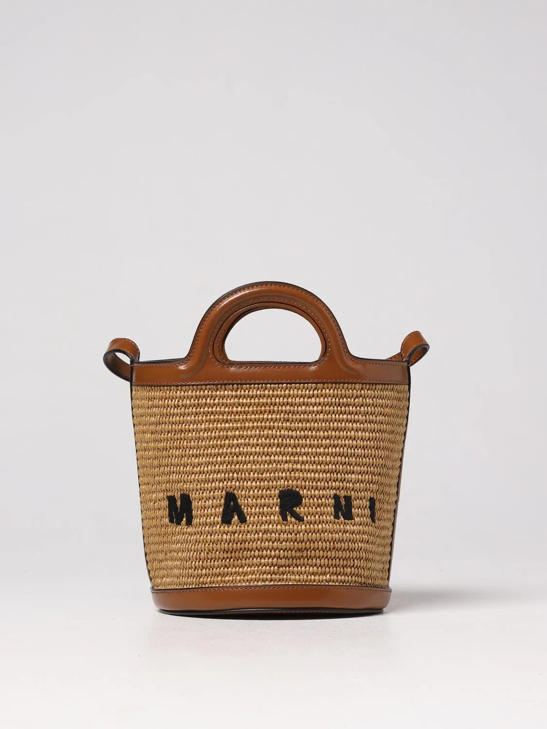 Borsa Tropicalia Mini Marni in pelle e rafia