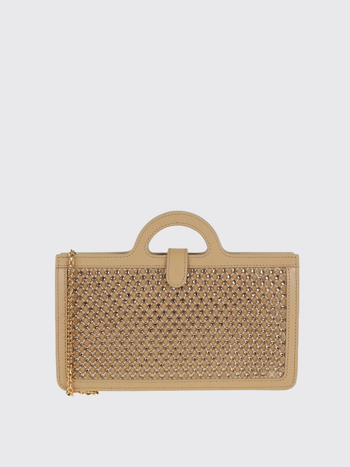 Borsa Tropicalia Marni in pelle e nylon a rete con strass