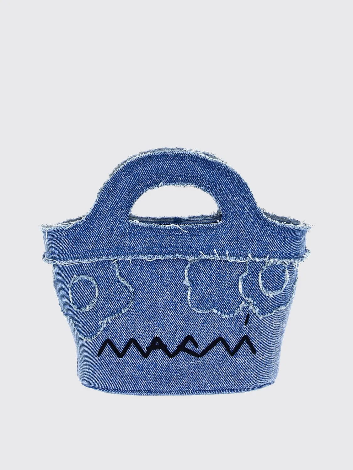 Borsa Tropicalia Marni in denim di cotone con logo ricamato