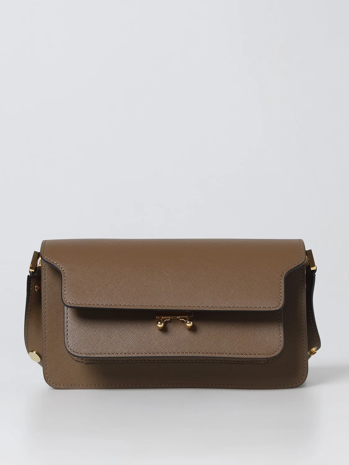 Borsa Trunk Marni in pelle saffiano