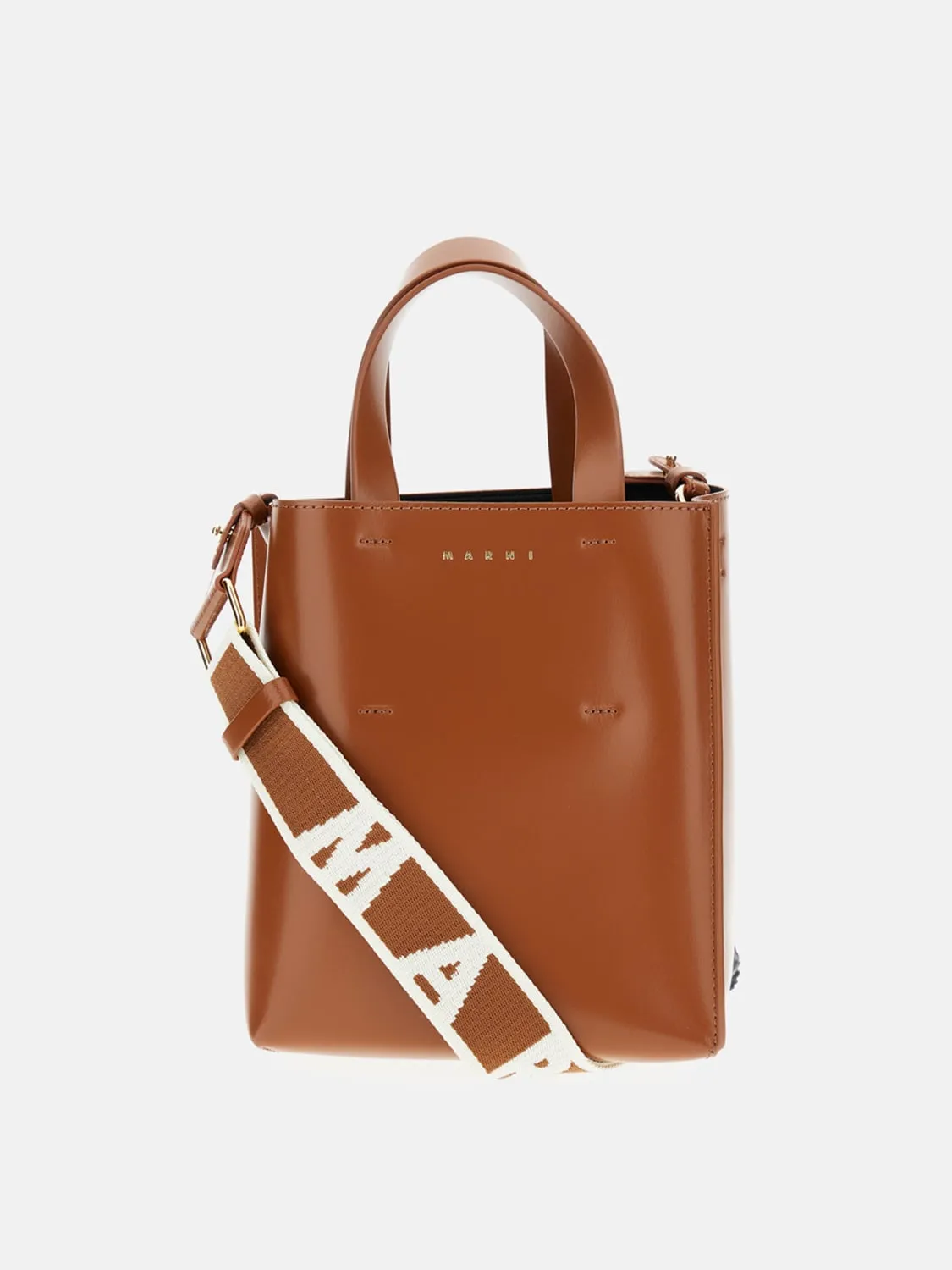 Borsa Tote Museo Mini in pelle di vitello Marni