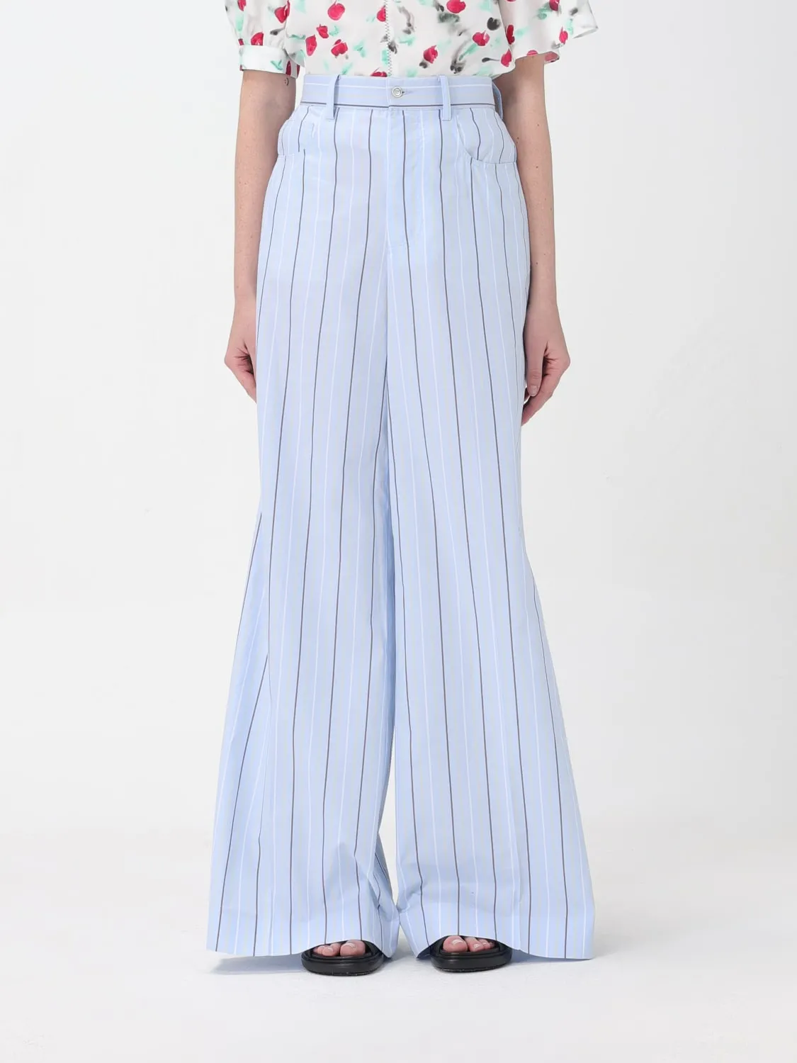 Pantalone Marni in cotone a righe