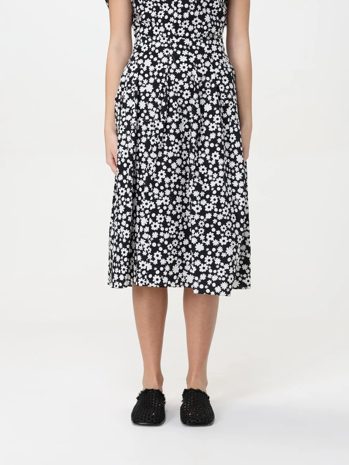 Gonna Marni in cotone con stampa floreale