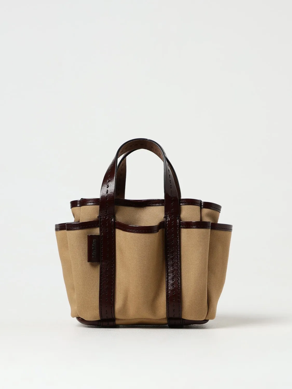 Borsa Garden Max Mara in canvas e pelle