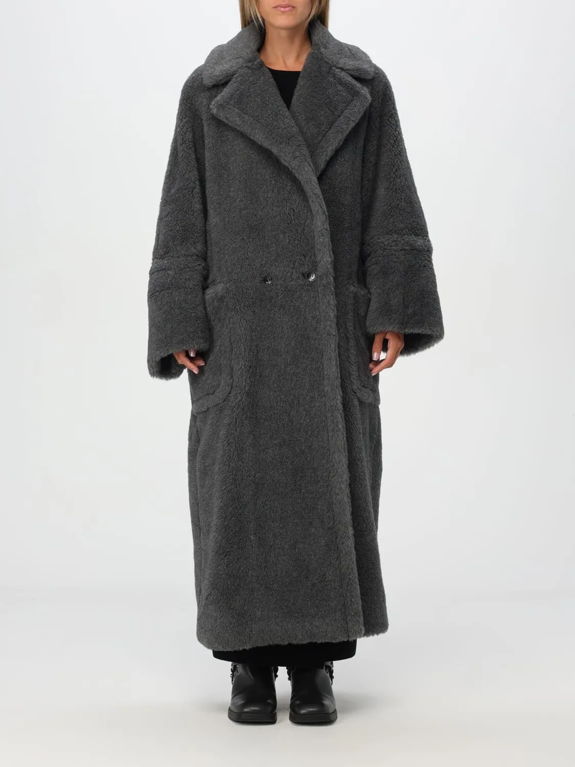 Cappotto a doppiopetto Max Mara in misto lana