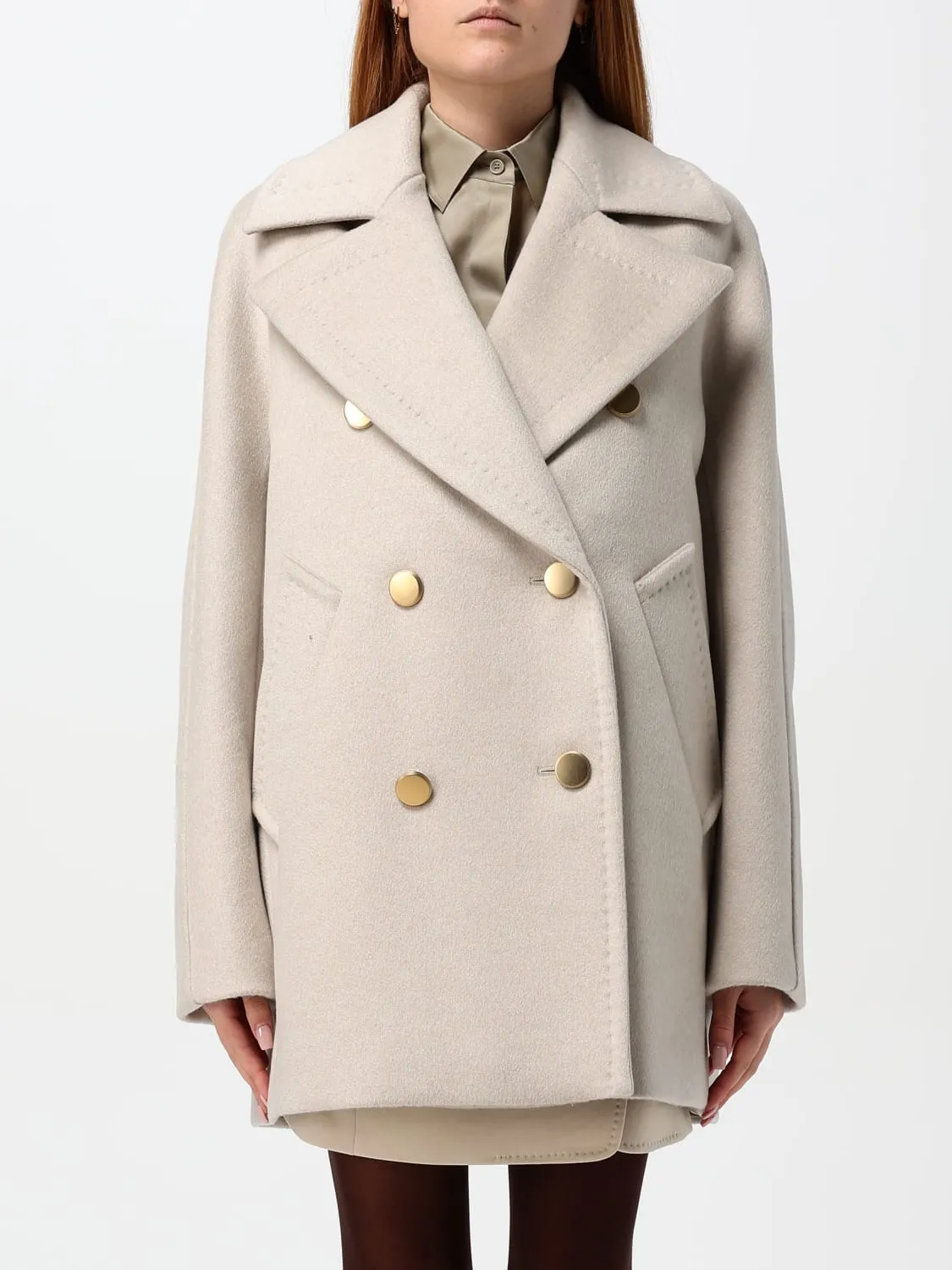 Caban a doppiopetto Max Mara in cashmere