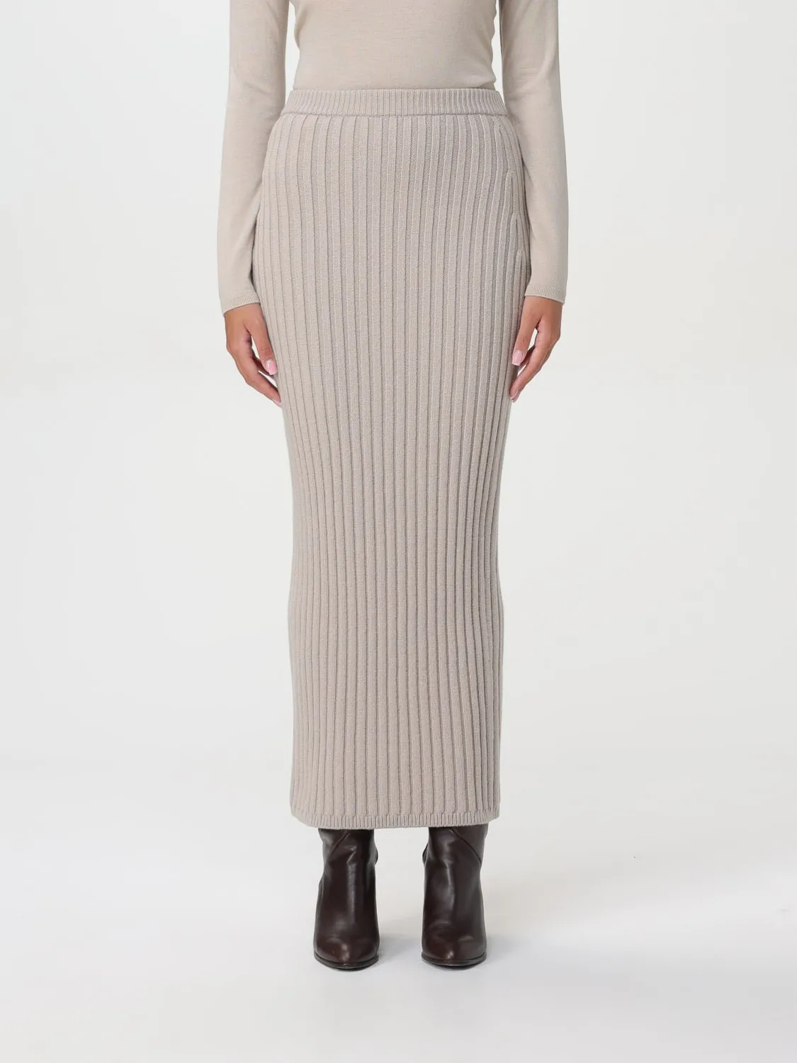Gonna longuette Max Mara in misto cashmere