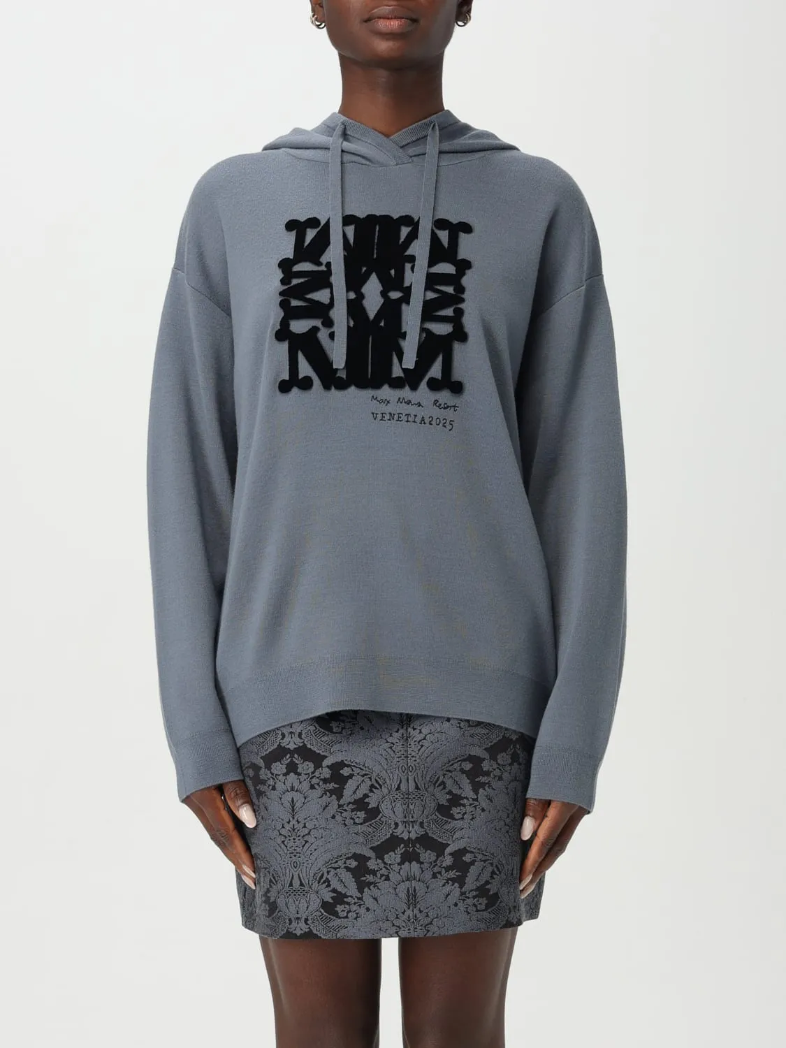 Felpa Max Mara in lana vergine con logo