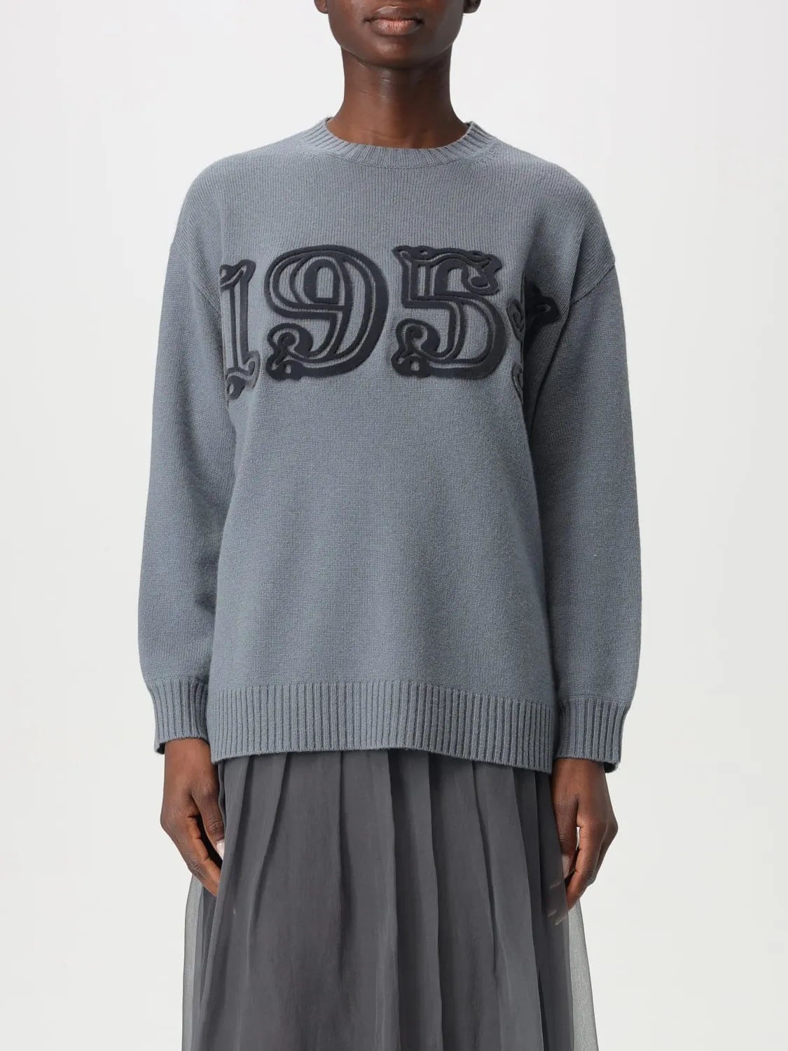 Pullover Max Mara in lana e cashmere con logo
