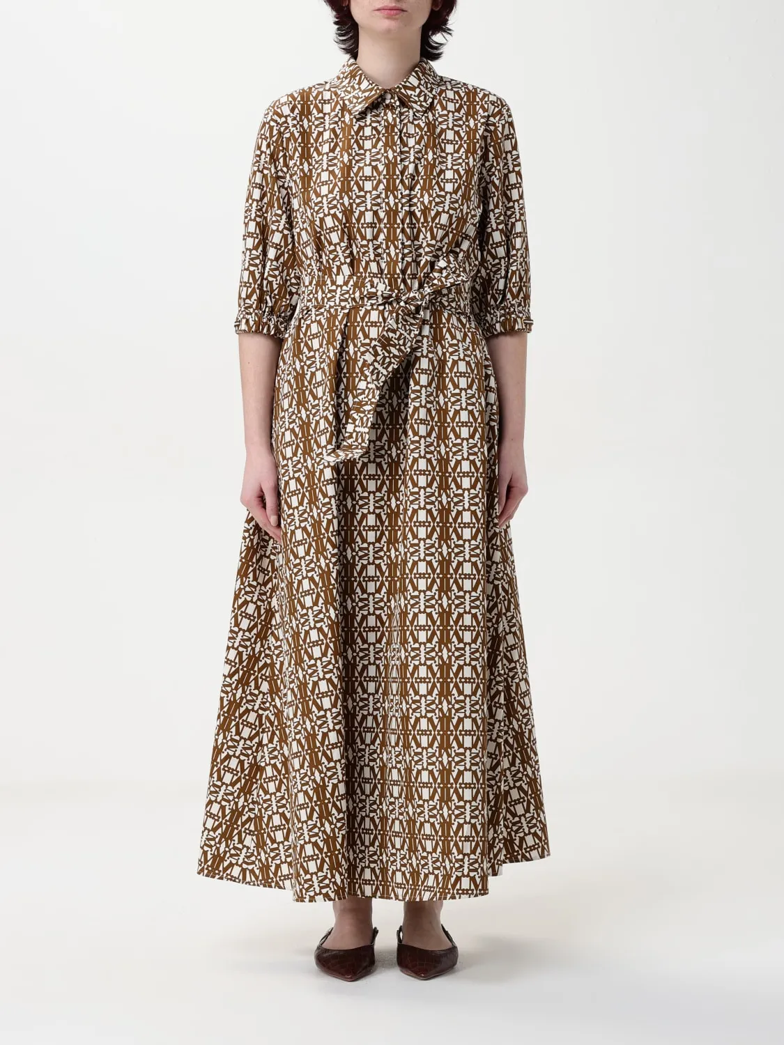 Abito chemisier Max Mara in cotone stampato