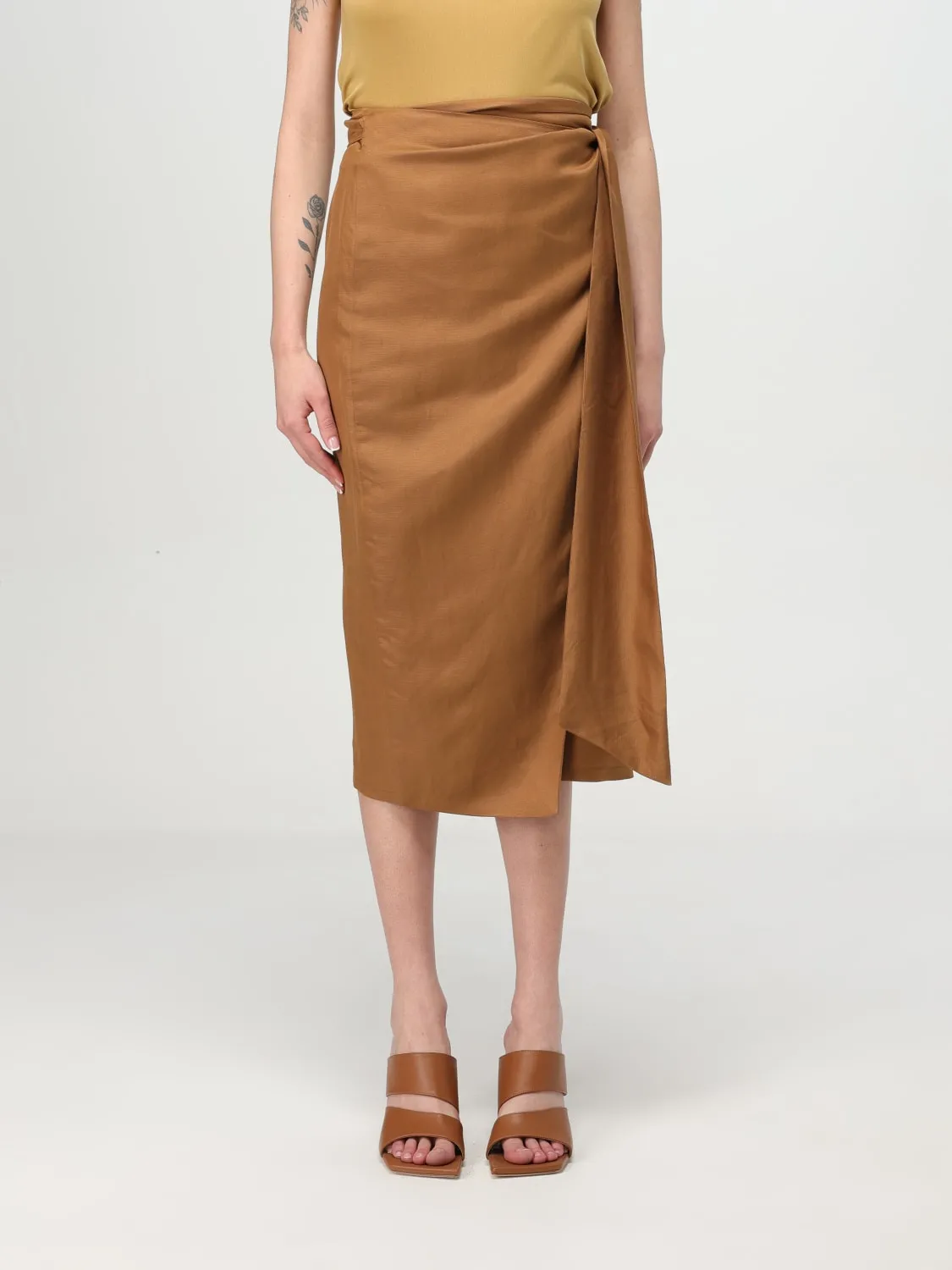 Gonna in seta midi Max Mara