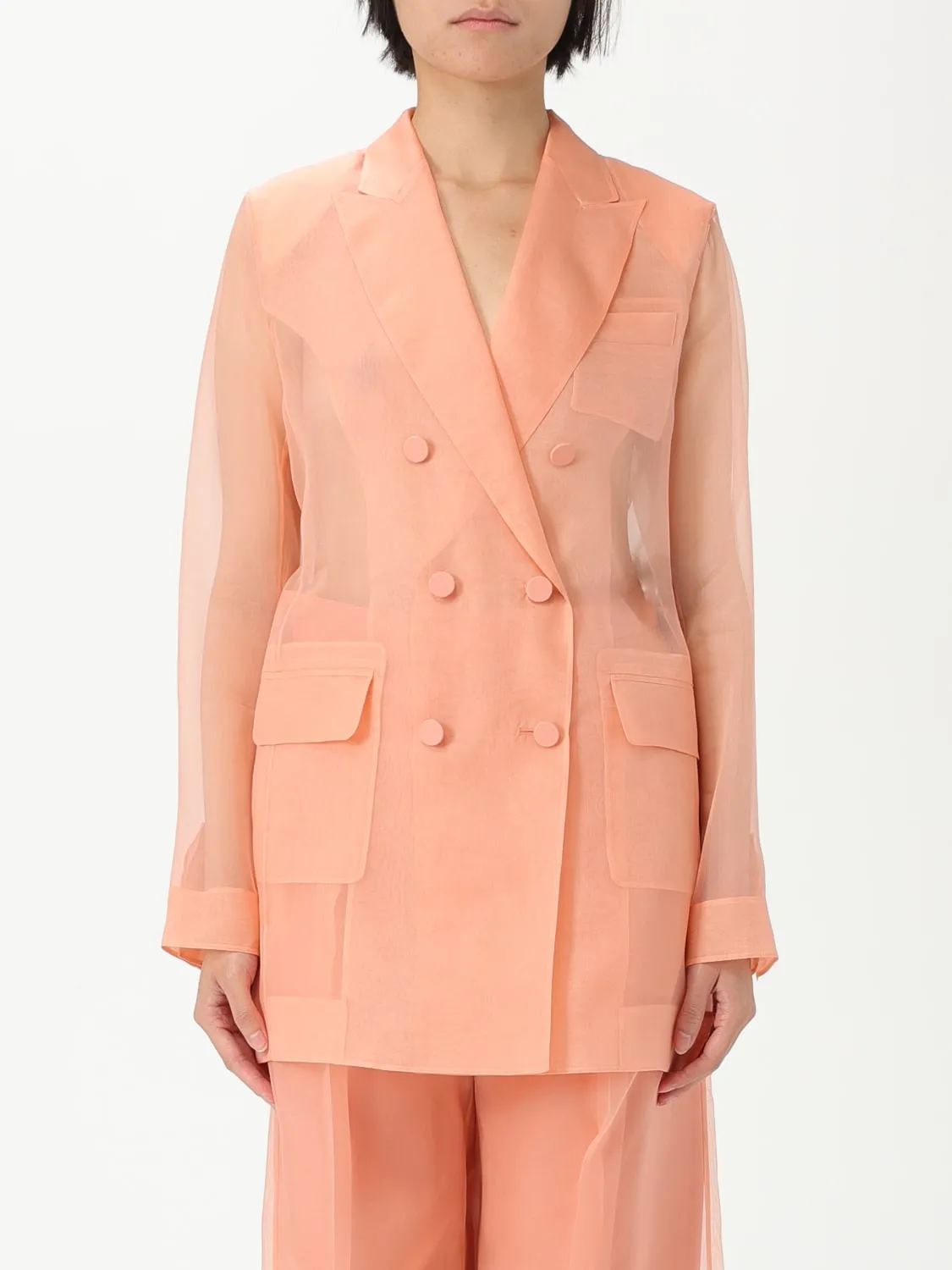 Blazer doppiopetto Max Mara in organza di seta