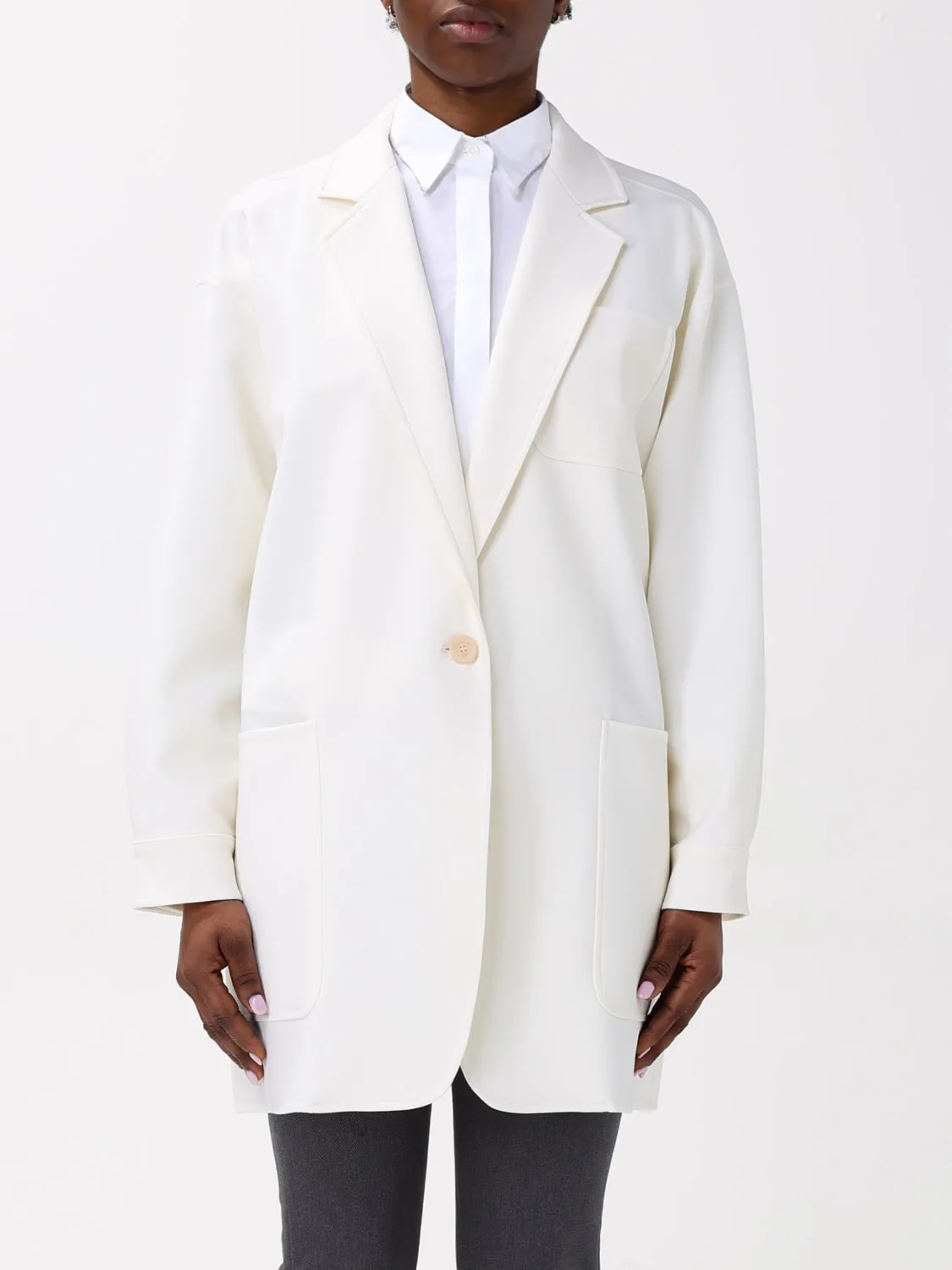 Blazer over Max Mara in lana