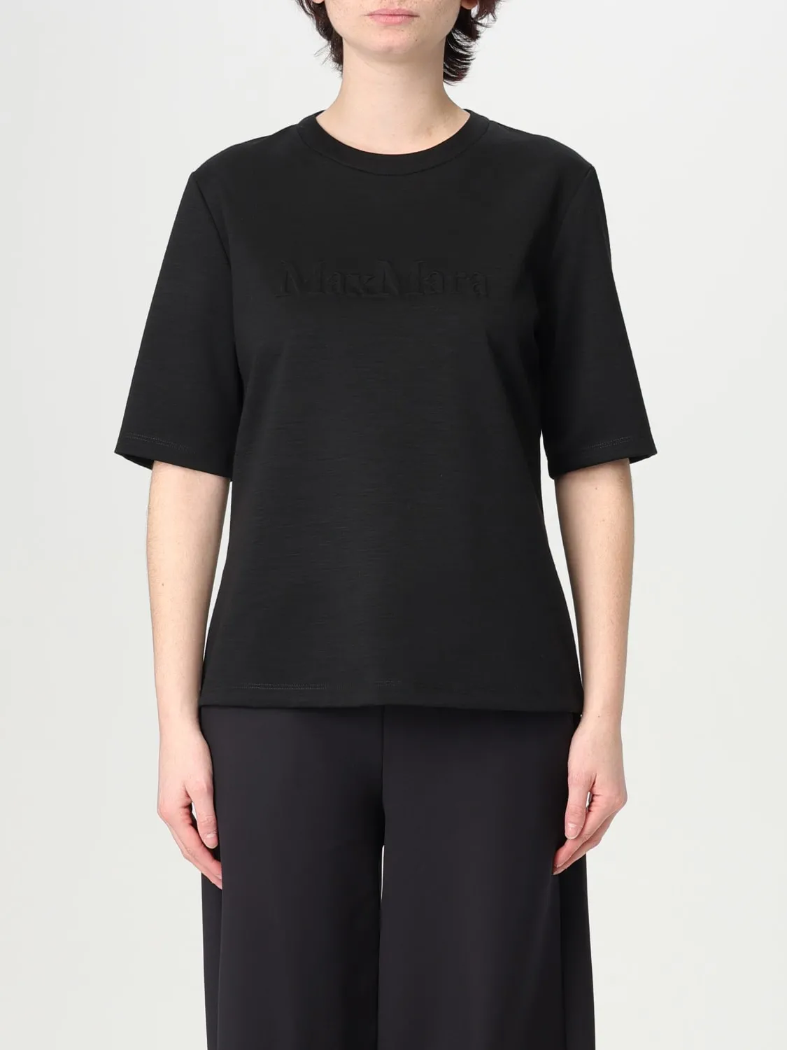 T-shirt Max Mara in misto viscosa con zip