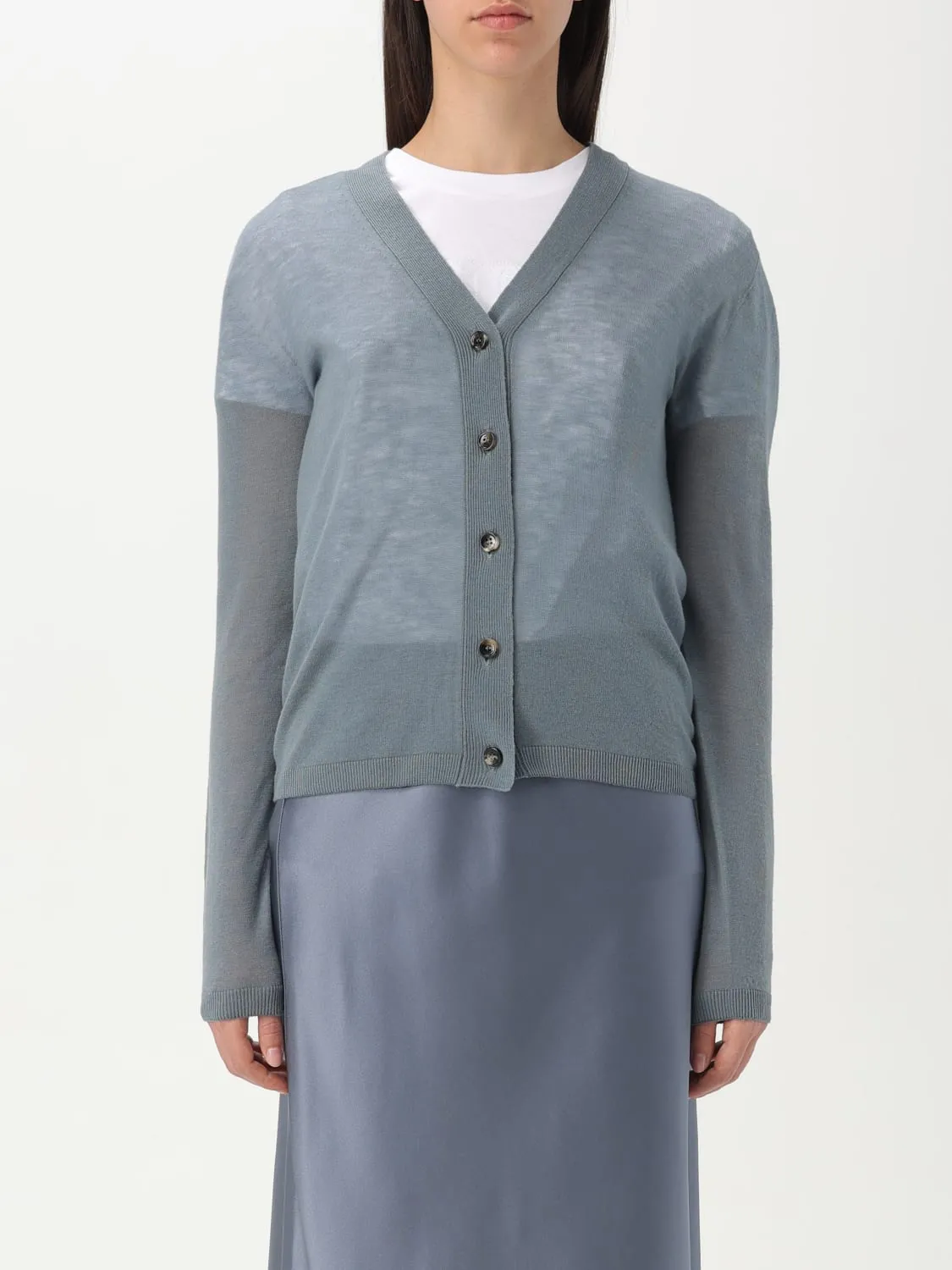 Cardigan a v Max Mara in lana