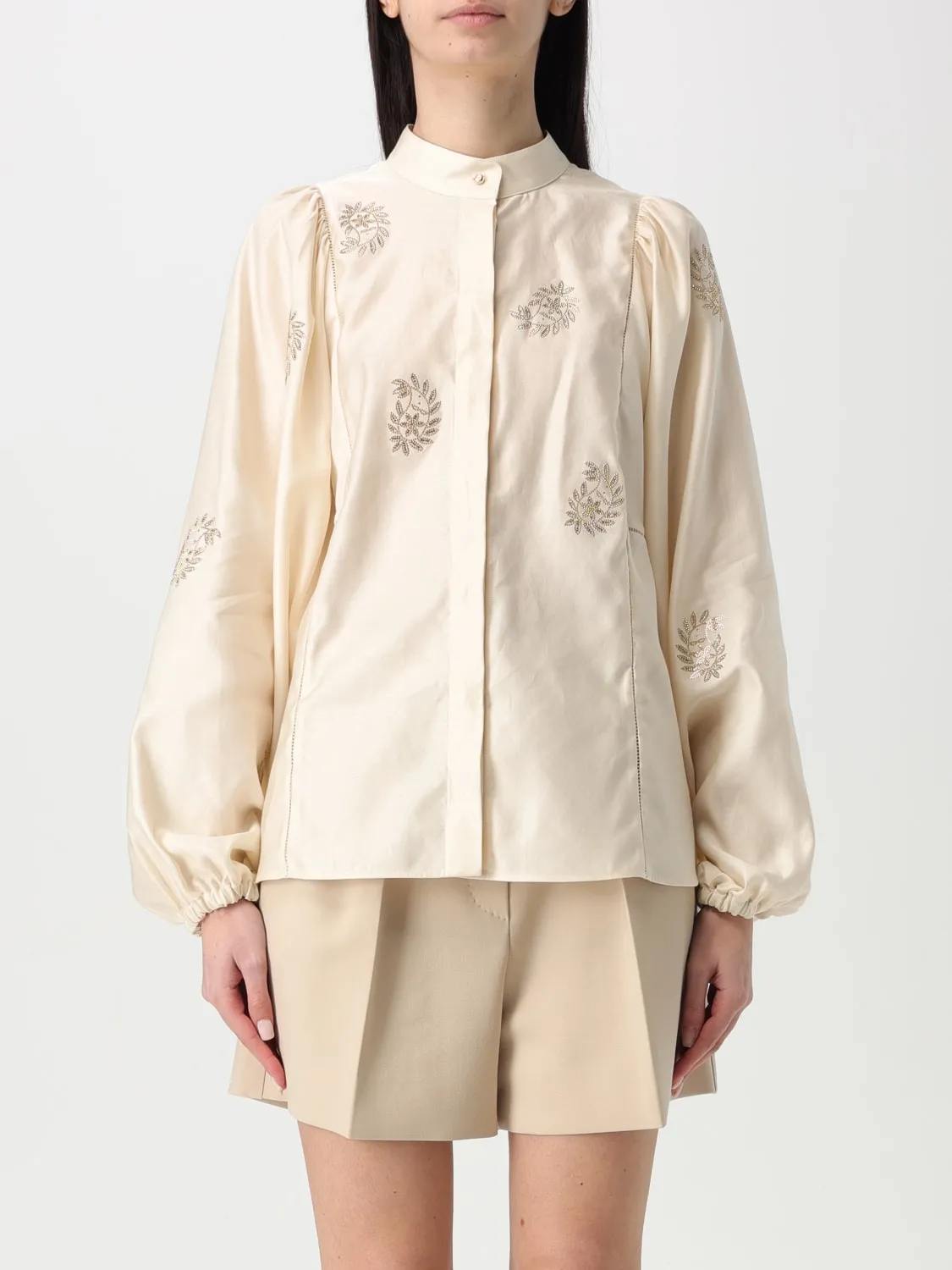 Camicia Max Mara in cotone con ricami