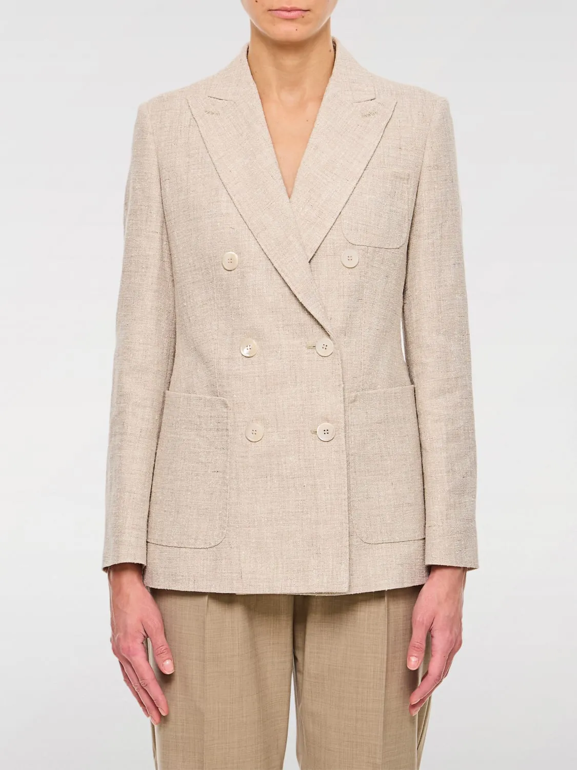 Blazer doppiopetto Max Mara in misto lana