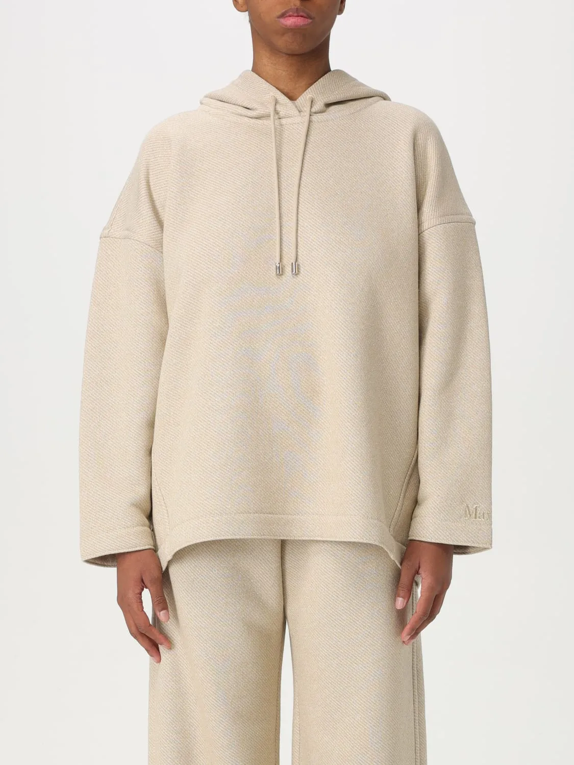 Felpa in maglia con cappuccio Max Mara