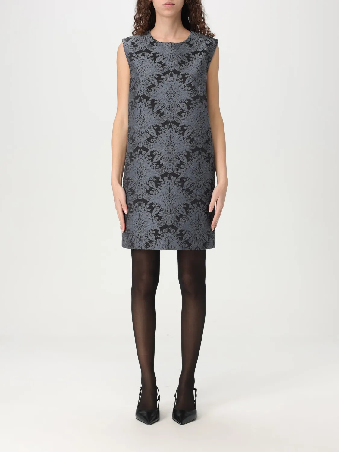 Abito mini Max Mara in jacquard di lana