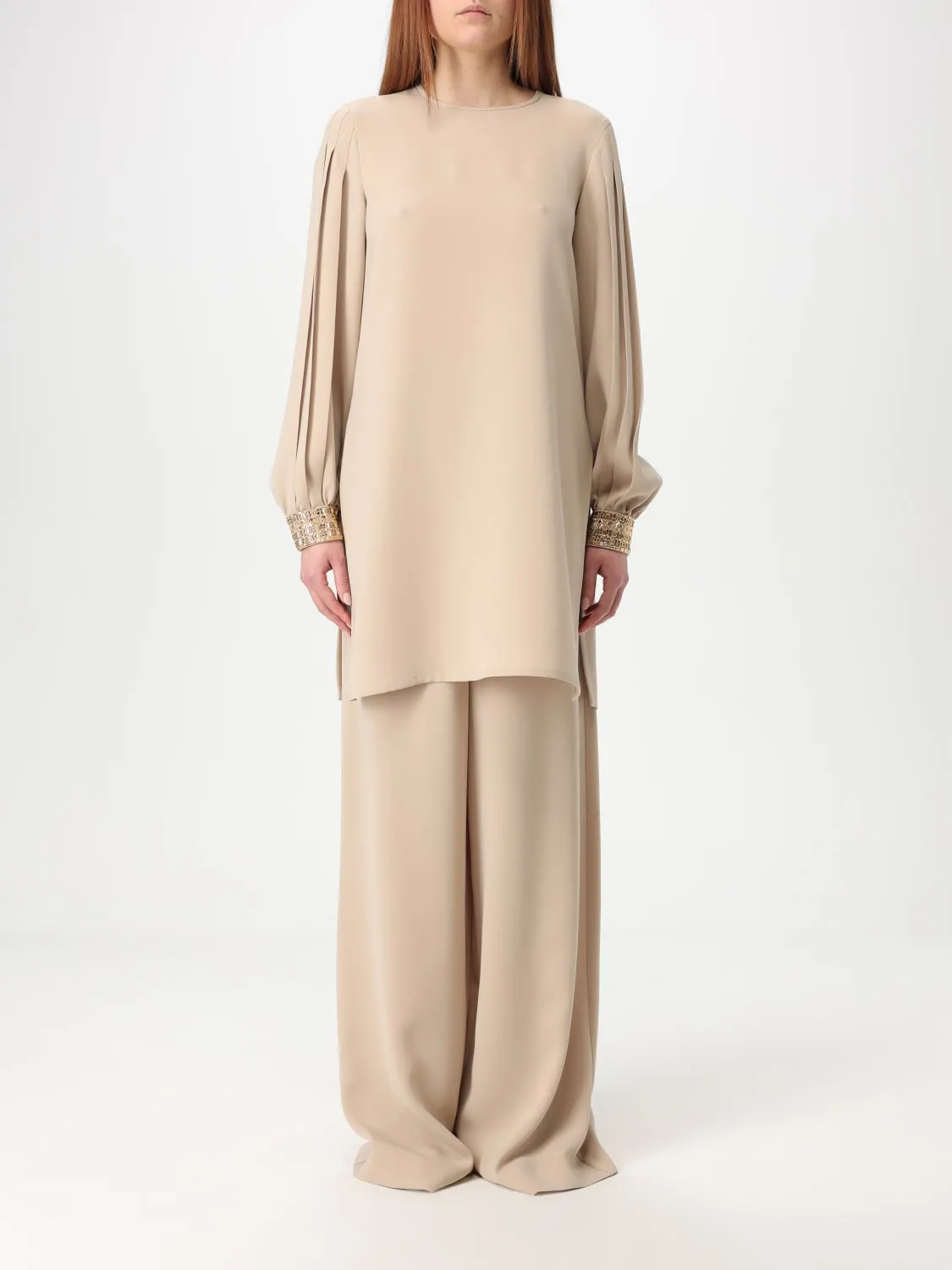 Blusa Max Mara in cady con strass