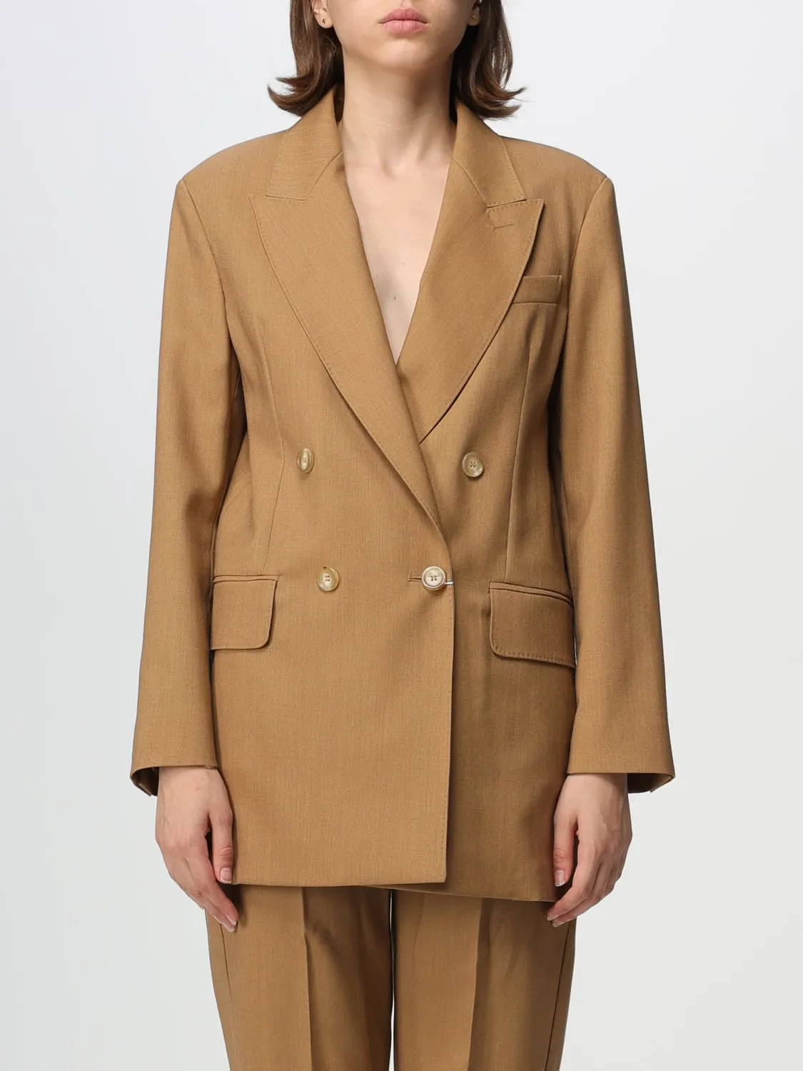 Blazer Max Mara a doppiopetto in misto lana