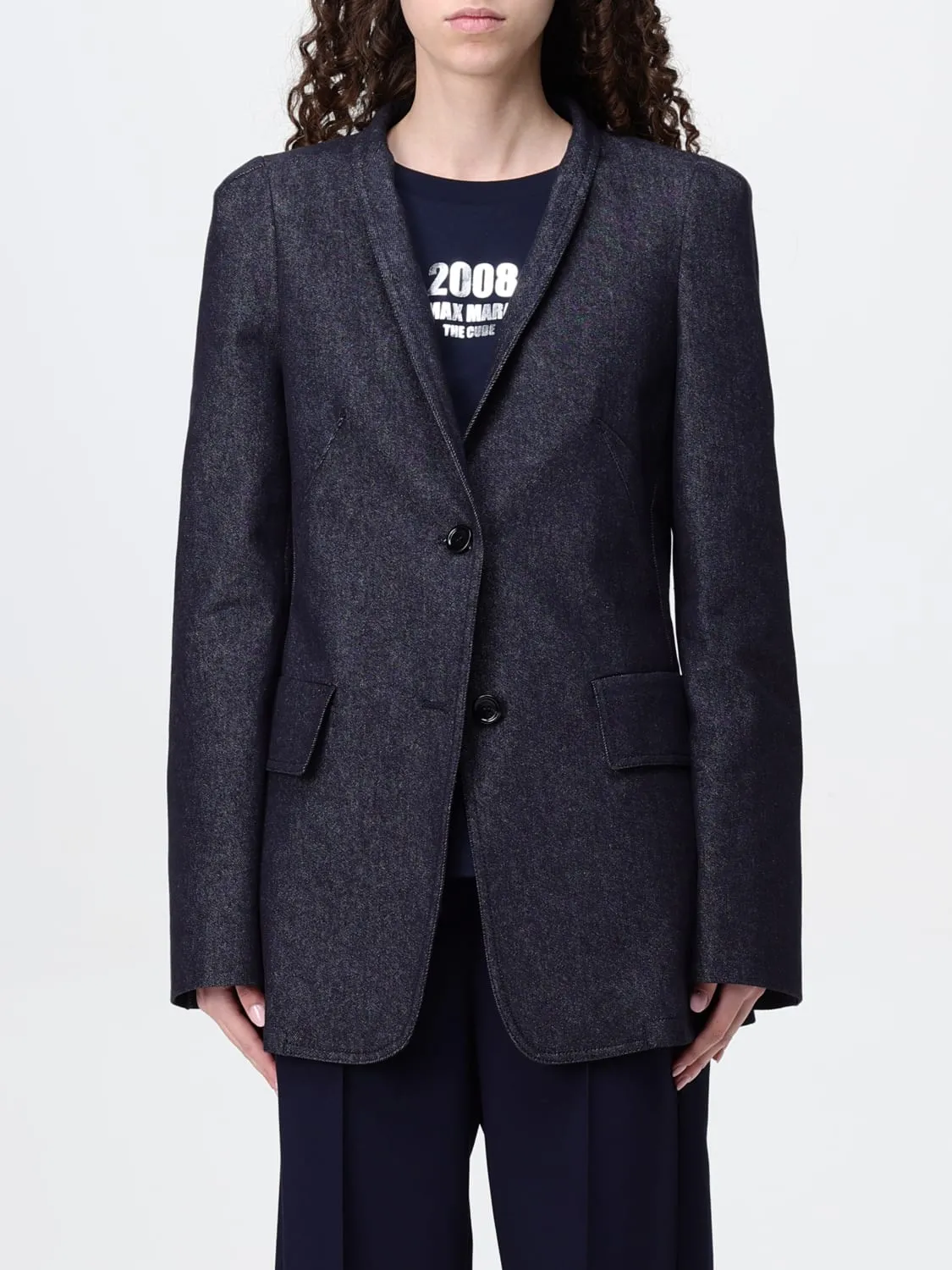 Blazer monopetto Max Mara in cotone