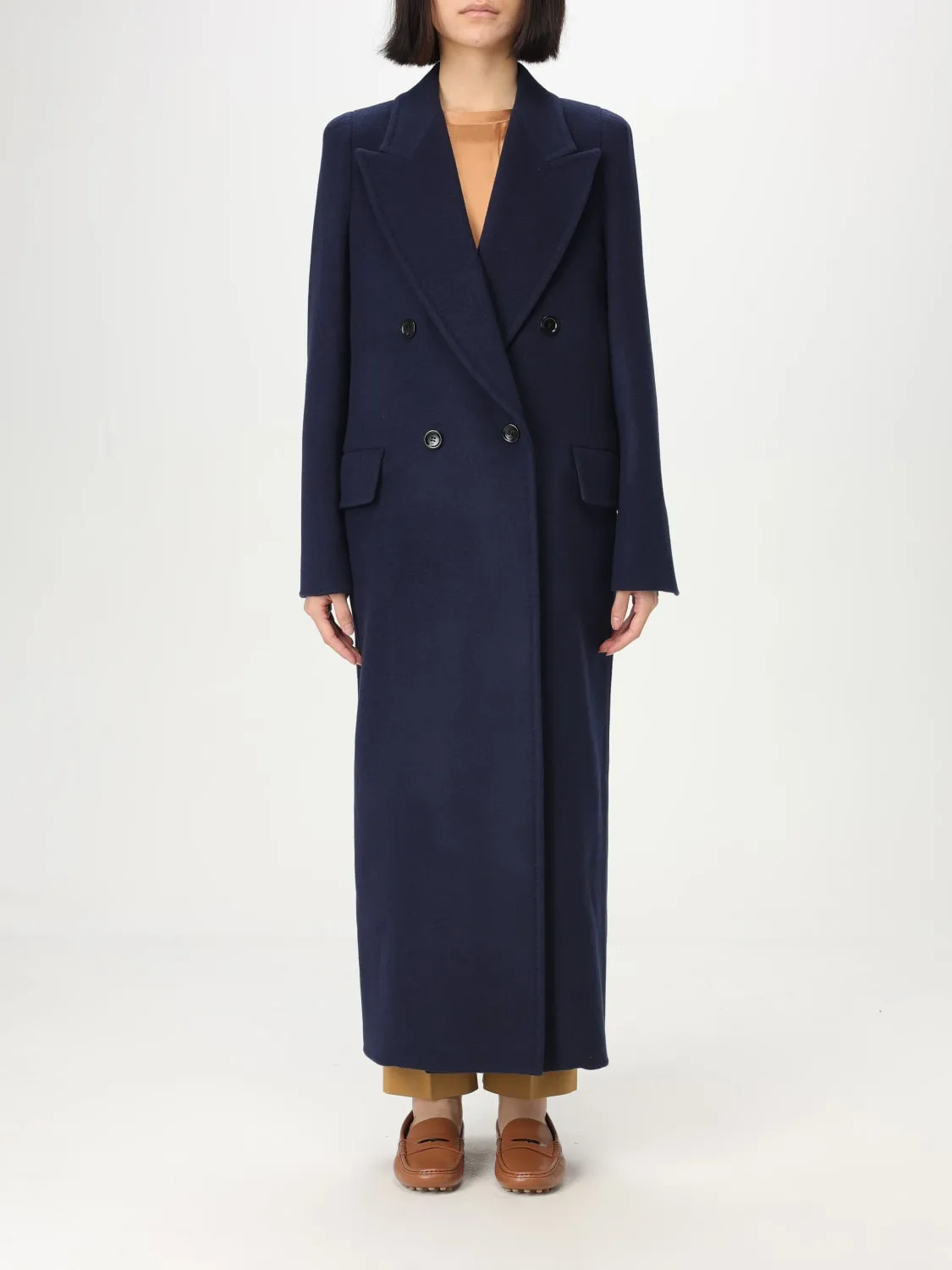 Cappotto lungo a doppiopetto Max Mara