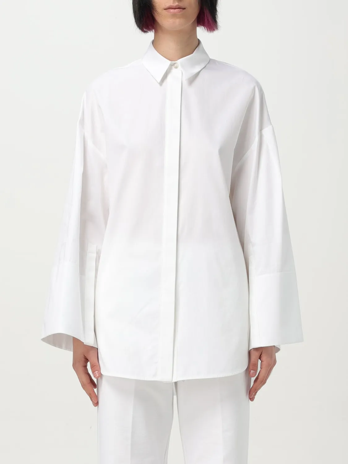 Camicia classica Max Mara in popeline di cotone