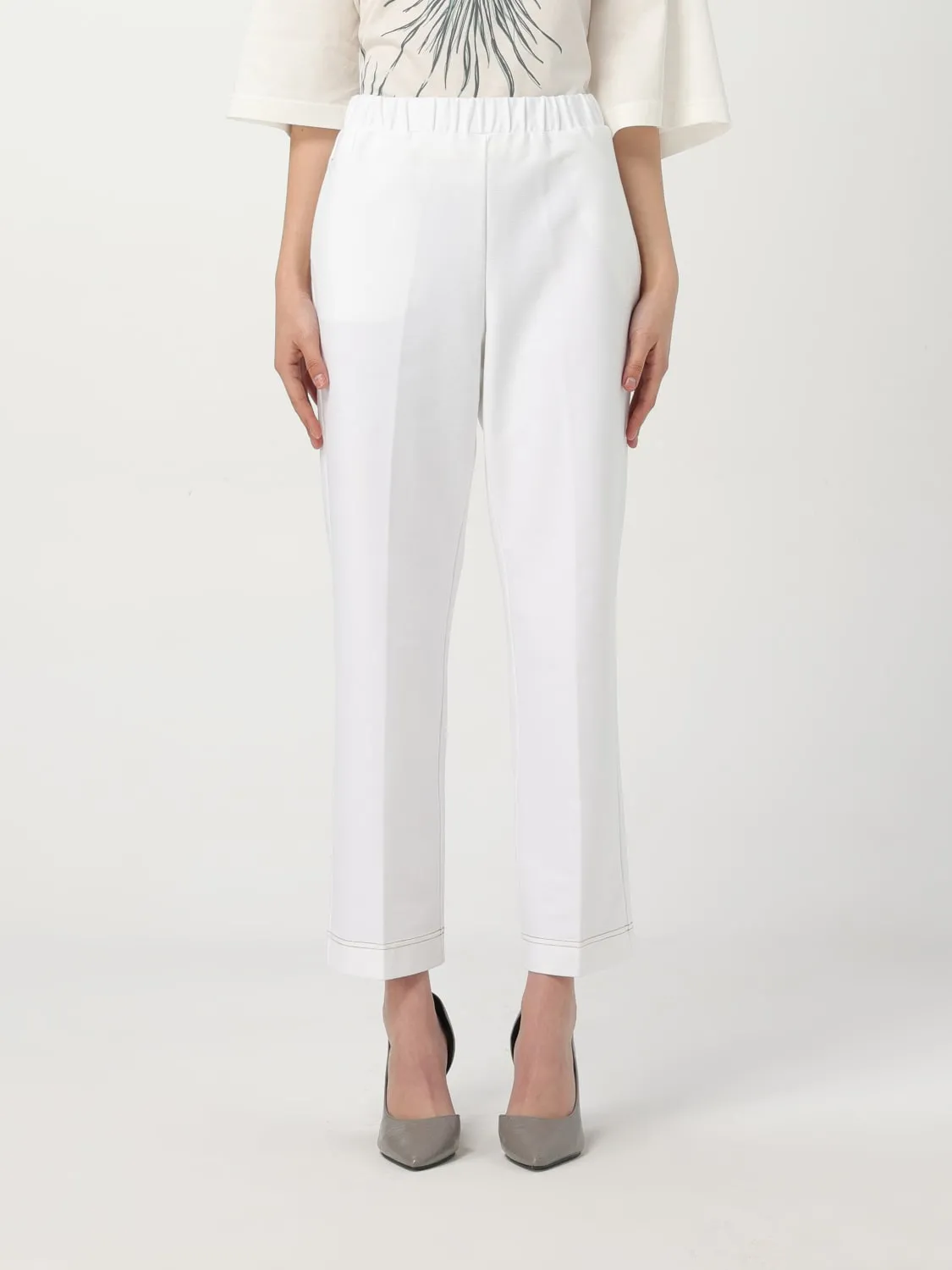 Pantalone Max Mara in lino e cotone