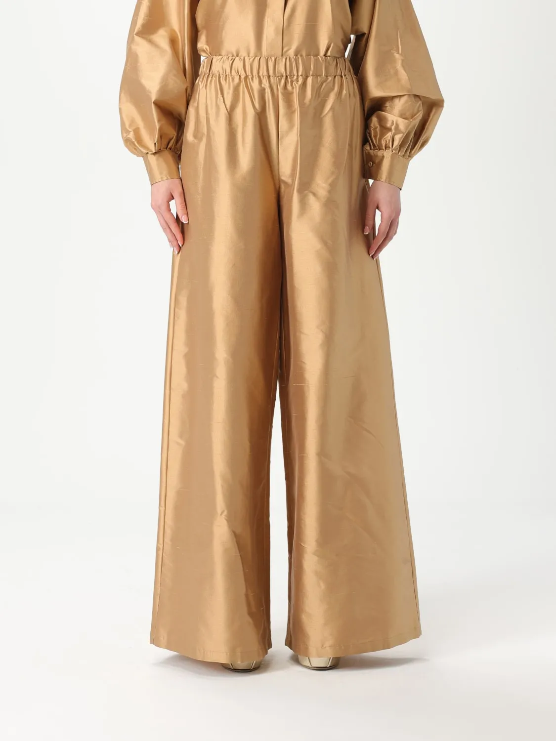 Pantalone a palazzo Max Mara in seta