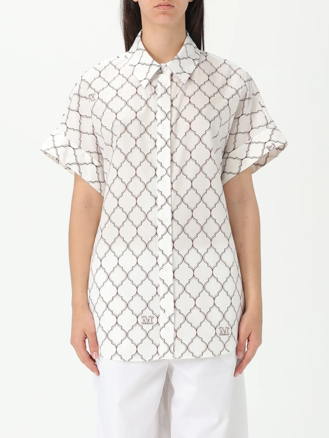 Camicia Max Mara in popeline di cotone stampato