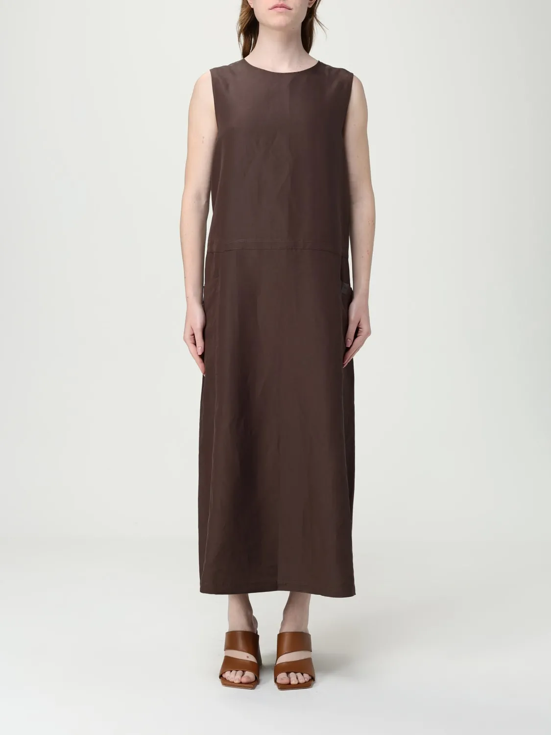 Abito minimal Max Mara in lino e seta