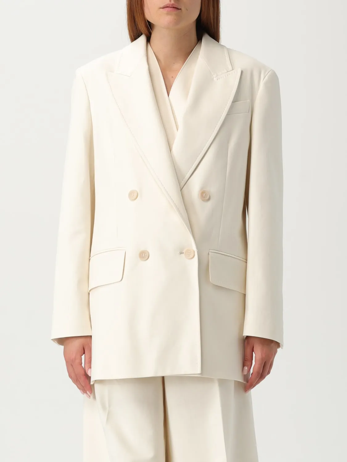 Blazer doppiopetto Max Mara in cotone stretch