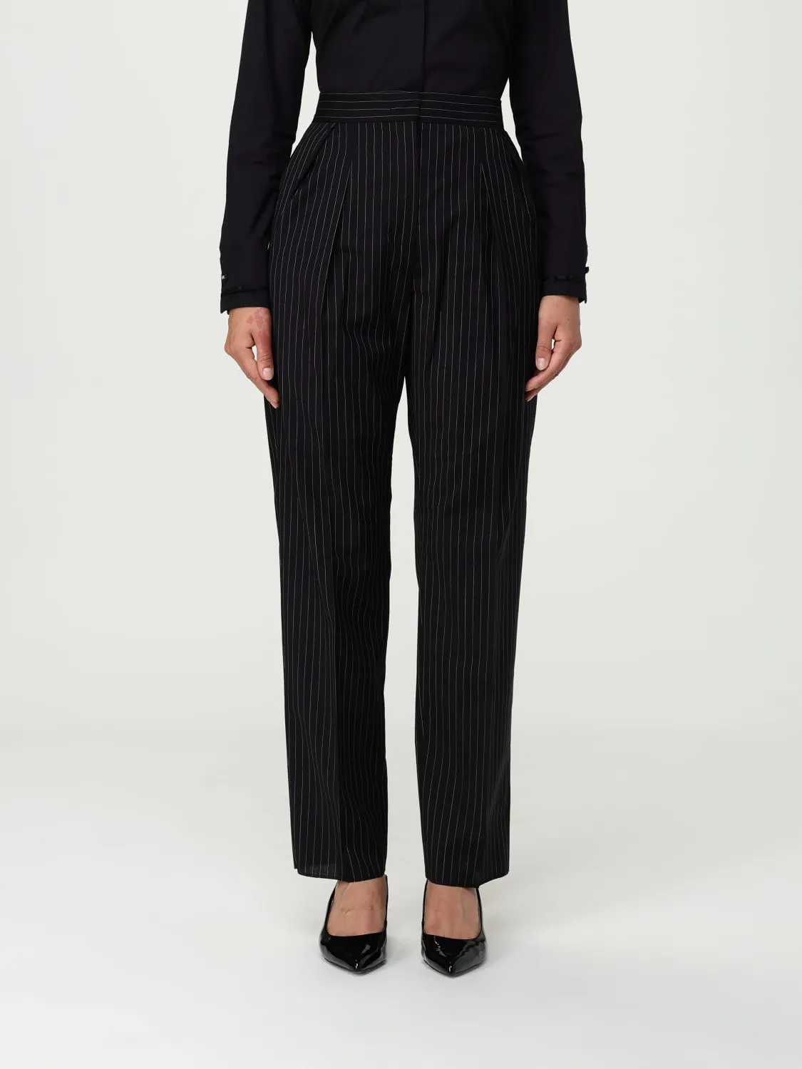 Pantalone Max Mara in lana a righe