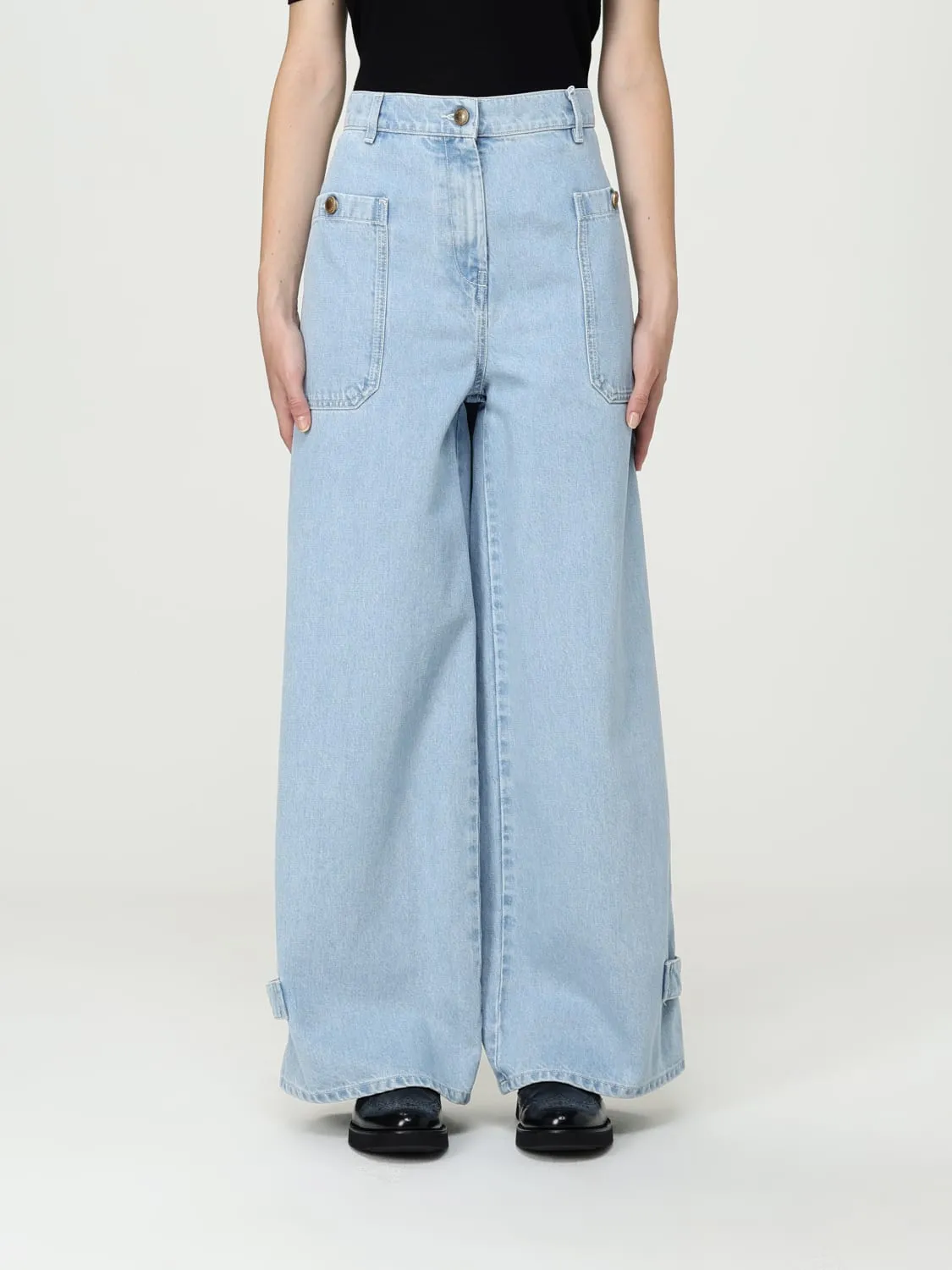 Jeans wide leg Max Mare in denim