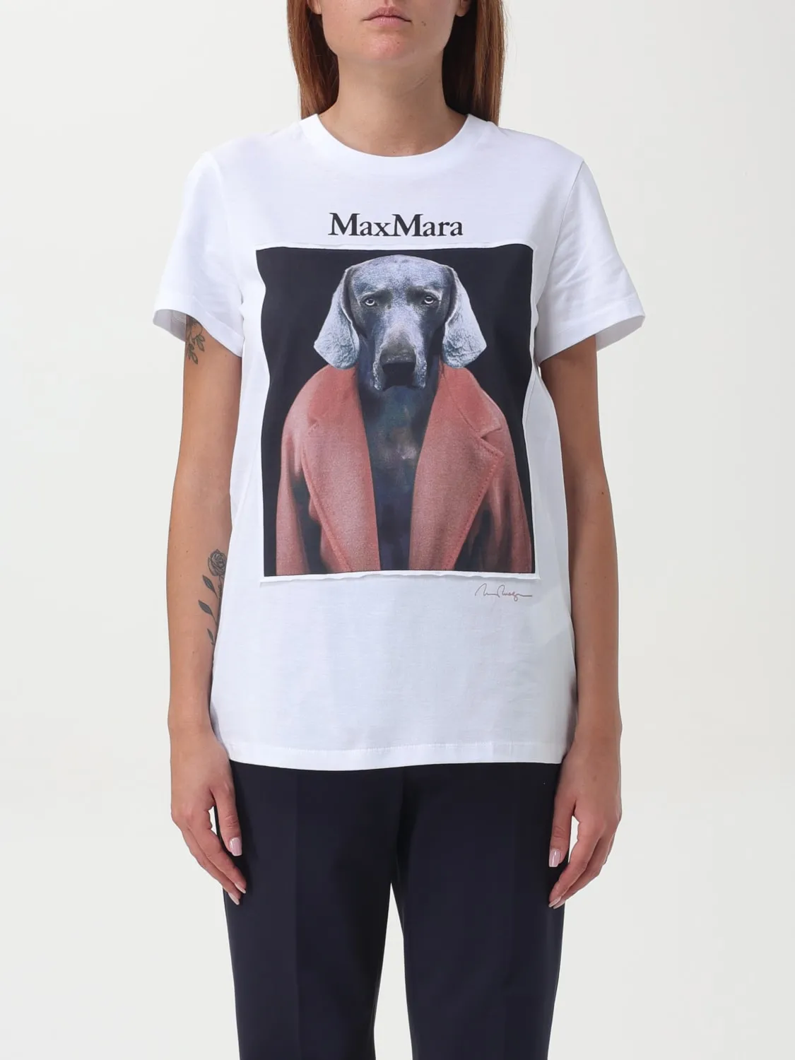 T-shirt dog-print Max Mara
