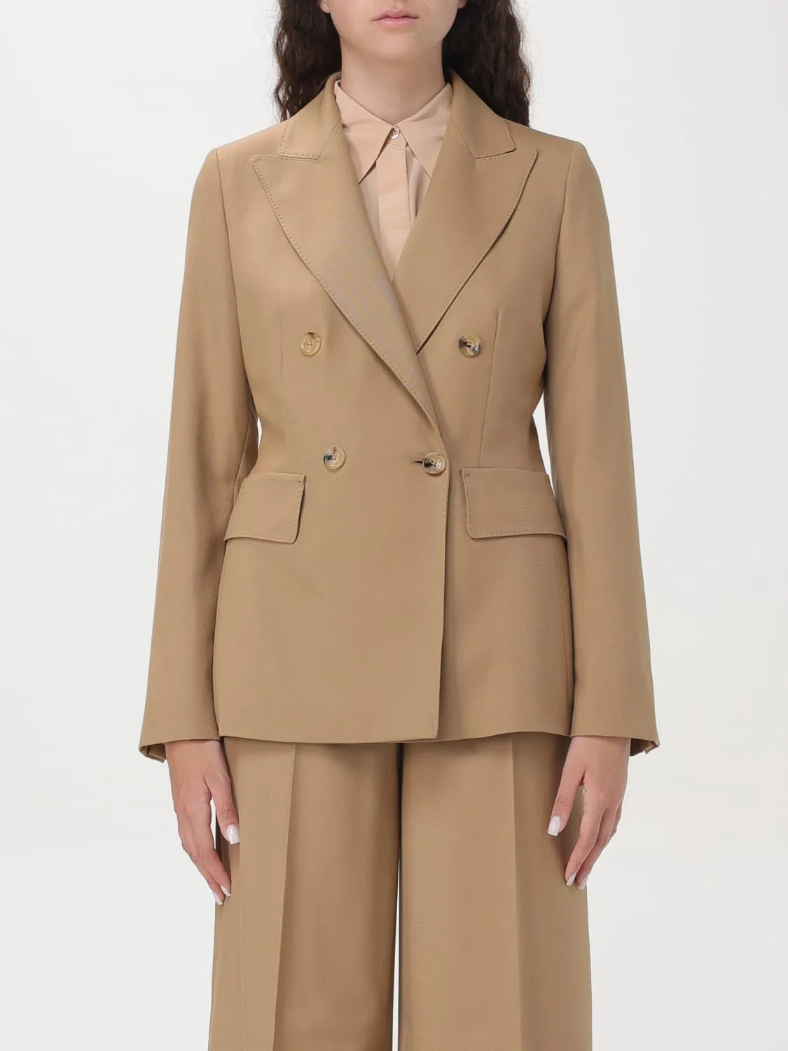 Blazer a doppiopetto in lana vergine Max Mara