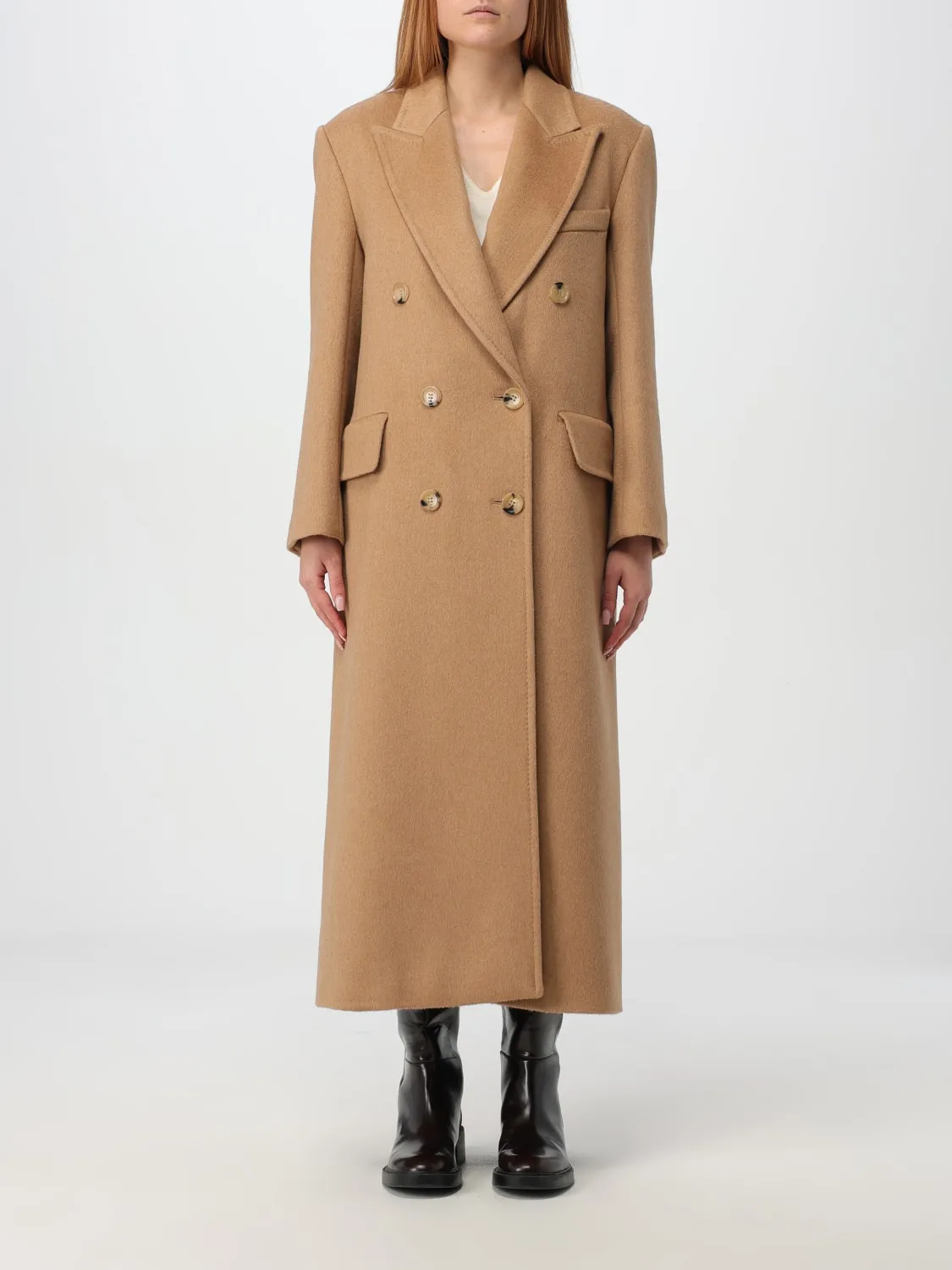 Cappotto a doppiopetto Max Mara in lana
