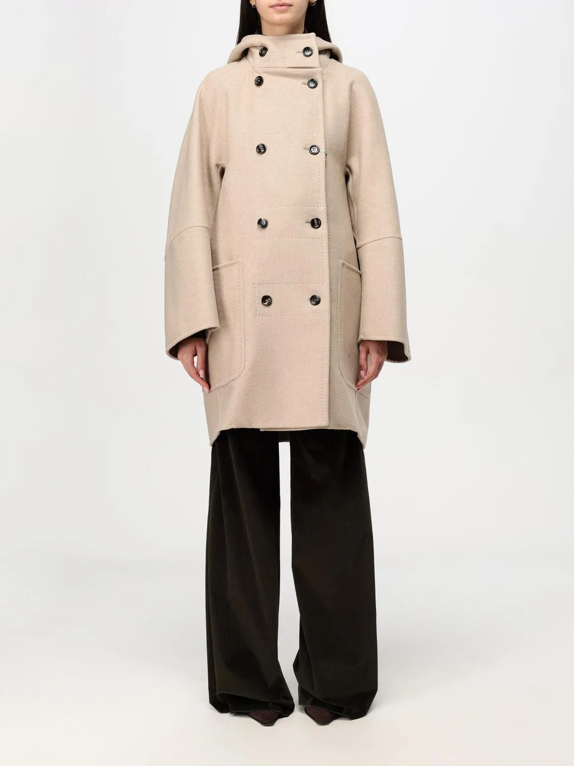 Cappotto doppiopetto Max Mara in misto lana